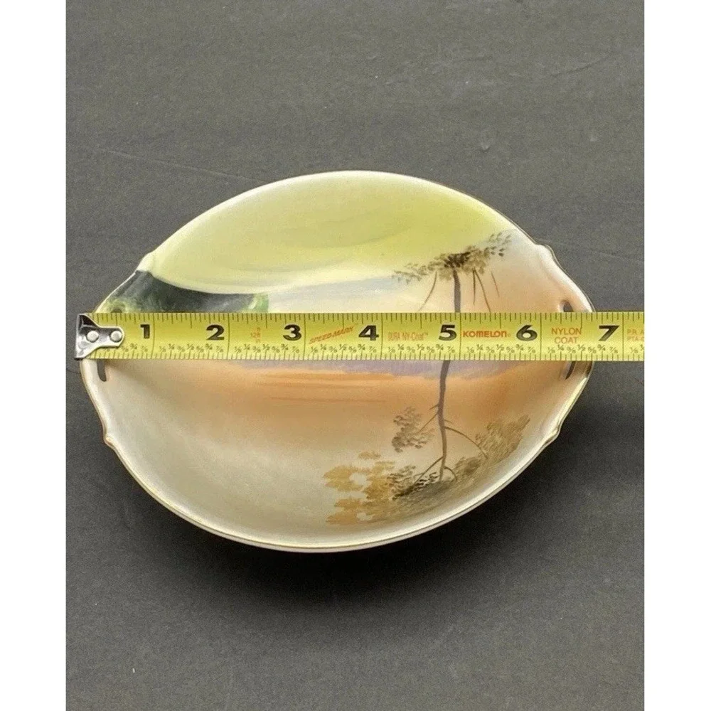 VTG Hand Painted Japan Porcelain Landscape Dishes Meito Noritake 1930s 40s Lot 2